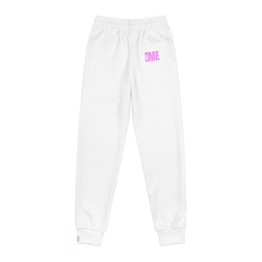 ENVY ME Pink on White Logo Youth Joggers