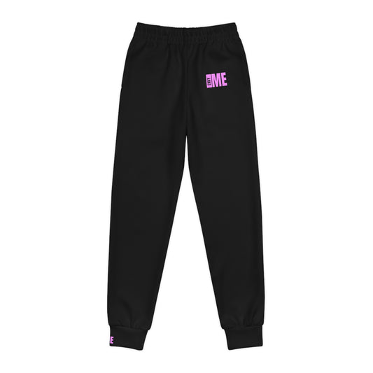 ENVY ME Pink on Black Logo Youth Joggers