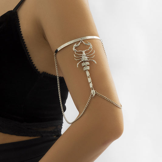 Scorpion Tassel Chain Ring & Bracelet